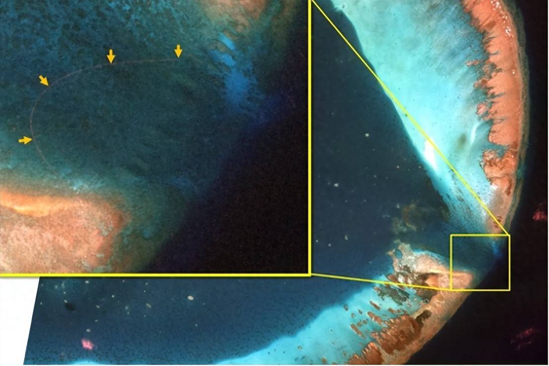 黃巖島突現一道神秘白線，菲看到衛星圖像頓感不妙，中方的不尋常舉動，讓菲律賓繃不住:商貿