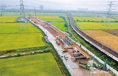 南京地鐵11號線項目持續掀起大干熱潮（圖）:商貿